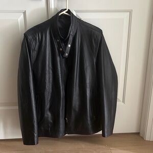 Men's Black Leather Jacket